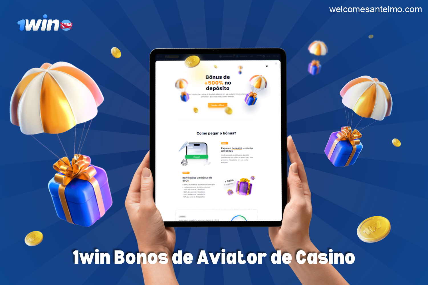 Bono de bienvenida del 500% en 1win Aviator Argentina, hasta 600,000 ARS sin límite de depósito mínimo